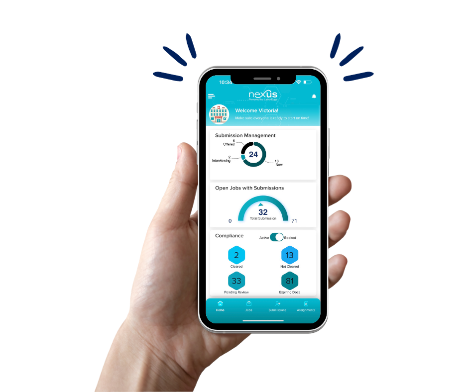 NexusVMS Mobile Application on an iPhone